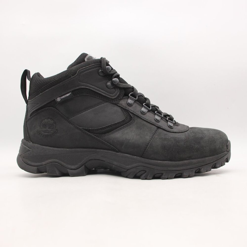 Timberland Maddsen Mid Hiking Boots Waterproof Men's Size 12 Black Shoes